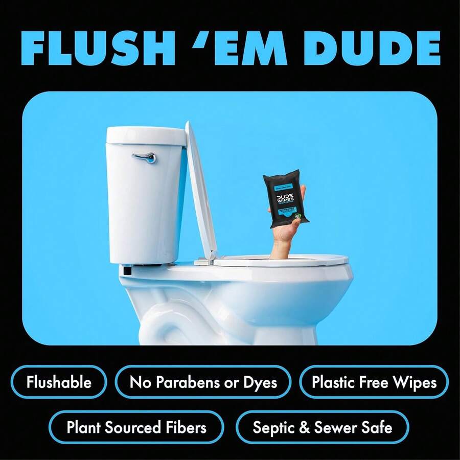 Soft Yet Sturdy Flushable Wipes, Balanced Gentle Texture With High Tear Resistance, Comfortable On Skin Without Easy Breakage - Fragrance Free - View 1