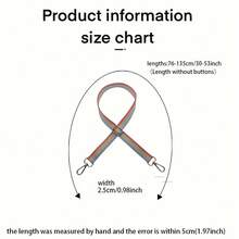 3.2cm Rainbow Color DIY Replaceable Bag Strap For Women's Handbag - Multicolor - View 4