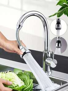 3pcs/1pc 360° Rotating Faucet Extender, Water-Saving Device, Stainless Steel Anti-Splash Faucet Filter, Modern Faucet Adapter For Home, With Anti-Splash Rotating Nozzle, Suitable For Bathroom, Toilet, Kitchen, Dining Room, Sink, Washbasin, Kitchen Gadgets/Daily Home Essentials/Kitchen Accessories/Bathroom Accessories - View 4