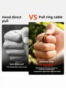 1pc Fishing Ring Puller, Anti-Slip Design, Knotting Assistant, Portable And Hand Protection - Multicolor - View 3