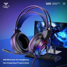 AULA S611 Wired Headset (3.5mm+USB), Noise Canceling Mic Gaming Headphones For PC - 查看 2