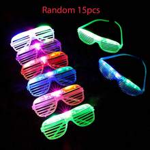 Kính phát sáng, Kính thời trang LED, Phụ kiện tiệc phát sáng, Kính đồ chơi nhấp nháy, Quà tặng tiệc tùng, Quà tặng sinh nhật, Quà tặng Halloween - Nhiều màu - Xem 17