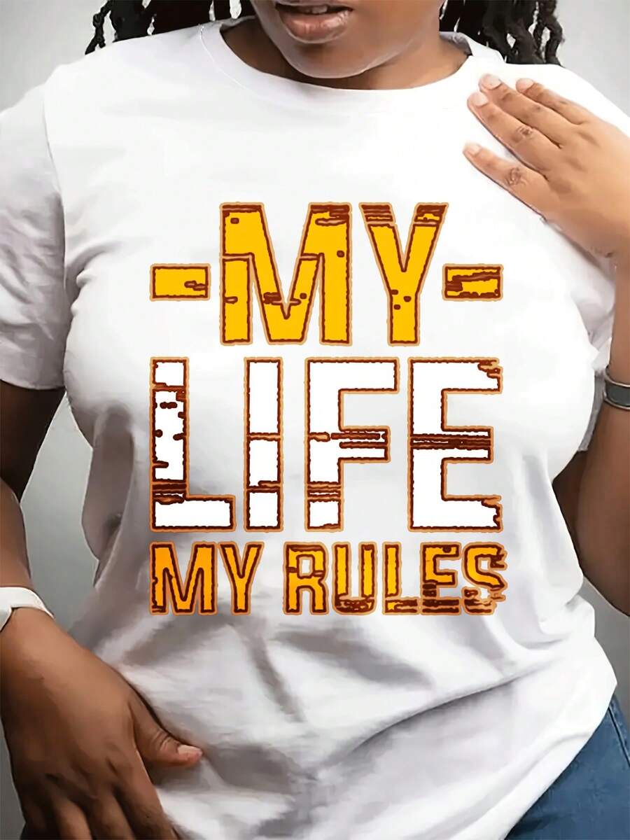 Día de la Madre de las mujeres cuello redondo de moda casual camiseta corta Sved Top se puede usar para Dailpor. Diseño especial de tecnología de impresión para dar a amigos y familia