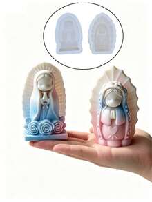 SikeSike Blessing Virgin Silicone Mold, DIY Handmade Soap Plaster Mold, Party Decor, Birthday Gift - Praying Girl Mold - View 9