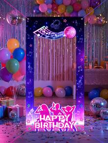 1件生日快樂照片背景布 音樂主題裝飾背景 生日橫幅 攝影道具 生日背景 生日派對裝飾 生日派對用品 嬰兒派對用品 性別揭曉裝飾 攝影工作室道具 新生兒生日派對照片裝飾 嬰兒洗禮裝飾 - 音樂女團 - 查看 9