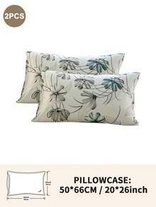 1pc/2pcs/4pcs Polyester Flowers And Plants Floral Plant Print Pillow Cover Set (Pillow Inner Not Included), Soft & Comfortable, Suitable For All Seasons,Perfect For Home Dorm Apartment Guest Room Vacation Rental & Gift-Giving - Multicolor - View 39