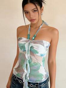 Women Tank Tops & Camis - Verde - View 4