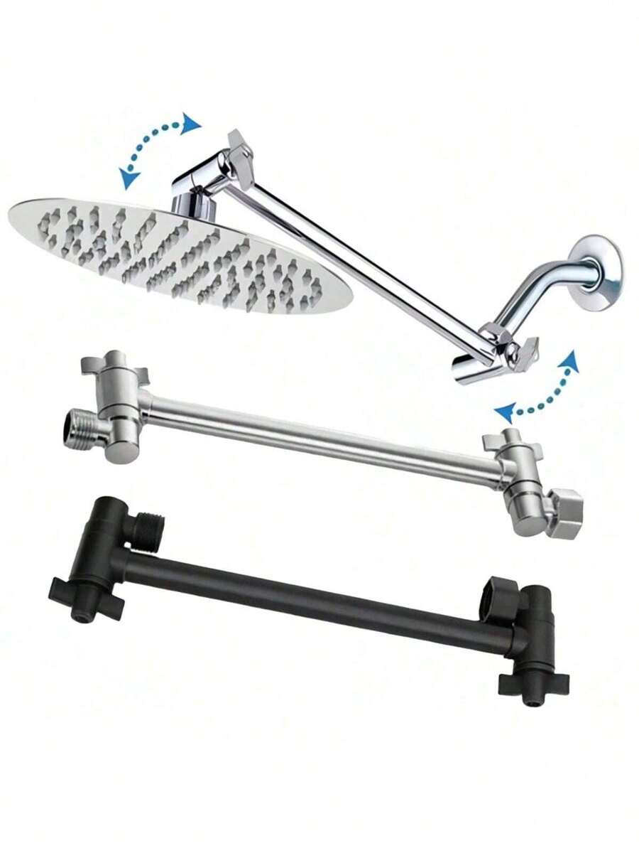 Bộ vòi sen kiểu Mỹ 10 inch, tay xoay điều chỉnh được, cần nối dài vòi sen, phụ kiện vòi sen - C - Xem 1