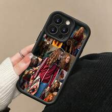 Max , chaqueta roja, monopatínfunda de teléfono Fundas compatibles con ,Apple,VIVO,OPPO,,, y Honor.Fabricadas en silicona TPU,ofrecen protección contra golpes y caídas. - Negro - Ver 5