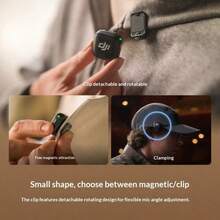 DJI Mic 3 (Transmitter) Advanced Mini Wireless Microphone, Interview Live Streaming Video Recording Vlog Noise Cancelling Lavalier Mic, Bluetooth Direct Connection To Smartphone Camera, Official Standard Configuration (Lightning Connector Not Included) - View 5