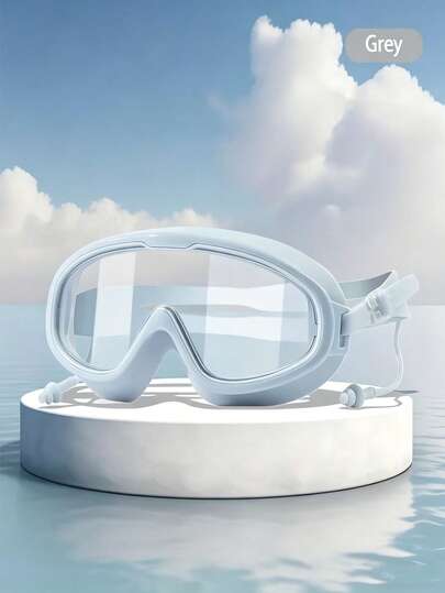 Unisex Adult Swimming Goggles With A Large Frame Design, Wide Field Of View, High-Quality Silicone Material, Leak-Proof And Anti-Fog, High-Definition Clarity, Suitable For Swimming, Surfing, And Outdoor Sports.