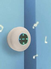 带大吸盘的便携式无线扬声器 - 迷你家用低音炮、桌面和浴室吸盘防水扬声器 - 彩色 - 查看 12