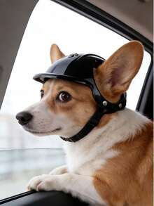 Motorcycle Dog Helmet, Outdoor Bicycle Pet Helmet, Cat Helmet, Motorcycle Accessories, Outdoor Small Dog Helmet, Dog Daycare, Dog Supplies, Cat Supplies, Motorcycle Dog Helmet, Puppy Helmet, Motorcycle Dog Helmet With Ear Holes, Head Protection - Multicolor - View 4