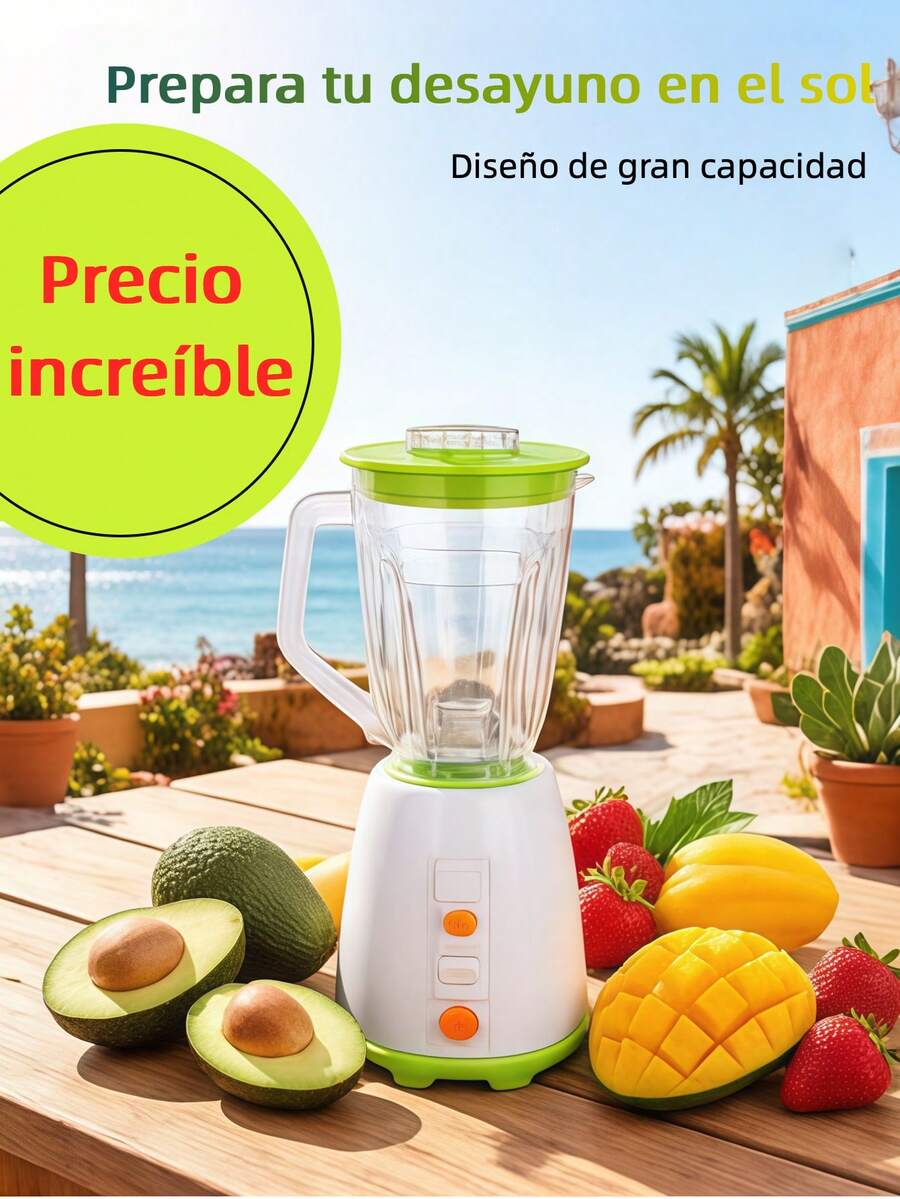 1.5L Versatile Green Blender For Fresh Juices, Smoothies, And Food - Green - View 1