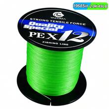 YACUMA Dây câu PE bện 12 sợi, dài 500 mét/546 yard, độ bền cao, thích hợp cho câu cá nước ngọt và nước mặn, chống mài mòn, dễ ném. - màu xanh lá - Xem 11