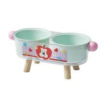 Supet Bộ bát ăn đôi bằng thép không gỉ cao cấp, chống văng và bảo vệ cổ cho mèo và chó nhỏ. Thiết kế tháo rời, đế chống trượt, dễ dàng tháo lắp và vệ sinh. - Bát nhựa đôi - Xem 8