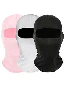 1pc/Set Unisex Solid Color Balaclava Hat, Cycling Cap, Single Hole Face Cover, Suitable For Outdoor Activities - Multicolor - View 13
