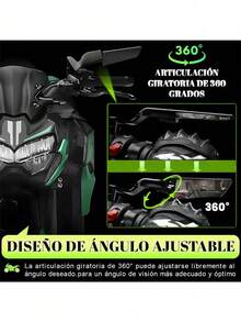 Alerón De Espejo Retrovisor Invisible Modificado Universal - A - Ver 6