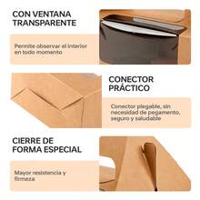 Pastry Packaging Boxes - 20PK Khaki - View 5
