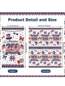 80pcs/40pcs/20pcs Independence Day 250th Anniversary Patriotic Party Napkins - Holiday Party Decoration Napkins, Suitable For July 4th, Independence Day, Memorial Day, And The 250th Anniversary Of The United States Birthday Party Decorations - One Size Fits All - View 3