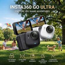 Insta360 GO Ultra Professional Sports Camera, HDR Video,  Stabilization, 10M Waterproof, Sports Data Sync, Smart Imaging, AI Chip Power (Brand New, Activation Required) - View 1