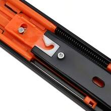 2Pcs Metal Buffer Drawer Slides 12-20 Inch Track Width 45mm Mute Three-Section Rail Sliding Furniture Hardware Fittings - 20inch - View 4