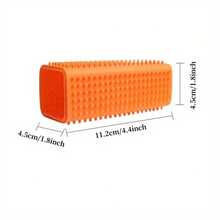 Bàn chải silicon loại bỏ lông thú cưng, dụng cụ chải chuốt cho mèo, lược làm sạch, lược hình khối, lược tỉa lông rụng cho mèo và chó, dụng cụ massage cho thú cưng. - Nhiều màu - Xem 4