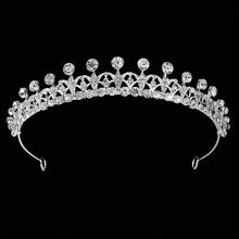 Tiara de cristal, joyería nupcial, de diamantes de imitación exquisita para de novia, nueva joyería para el cabello, accesorio para el cabello para mujer, envío gratis WOSQ - TS-J2747 - Ver 5