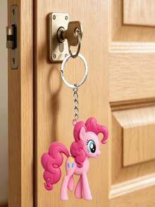 MY LITTLE PONY 我的小马驹钥匙扣吊坠 - 可爱女孩手机链吊坠，甜美酷炫玩具钥匙扣，动漫周边吊坠礼物 - 彩色 - 查看 6