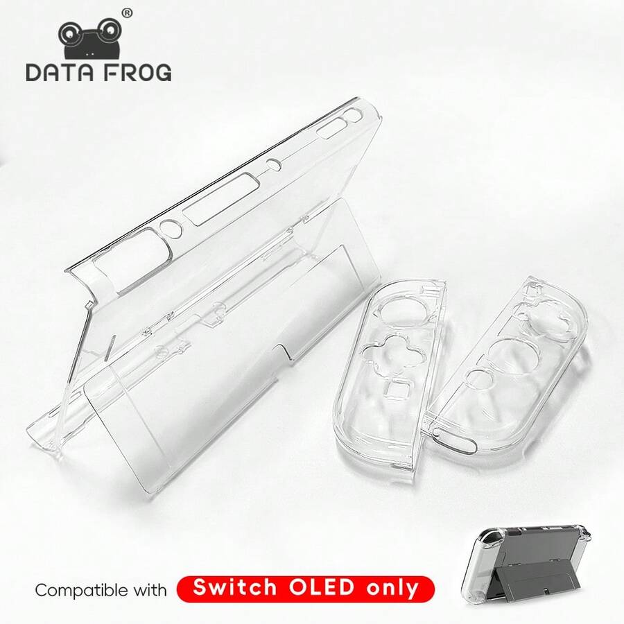 DATA FROG 适用于 OLED 的透明全包保护壳，晶莹剔透，防刮花配件