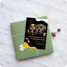 Customized Graduation/Wedding Cards, Customized Table Cards, Customized Menus, Customized Invitations, Customized Postcards, Customized Gift Tags, Customized Thank You Cards, Customized Message Cards, Customized Invitations, Restaurant, Party, Gifts, Party Supplies, Christmas, Valentine's Day, Mother's Day, Thanksgiving, Chinese New Year, Ramadan - Graduation Season Invitation - View 6
