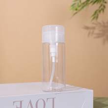 Botella de viaje recargable de PET transparente con diseño de lazo rosa, con cabezal de bomba portátil de 3.38oz/6.76oz, apta para quitaesmalte, tónico y desmaquillante, con forma de cúpula, lavado a mano, reutilizable, esencial para viajes y vacaciones - multicolor - Ver 16