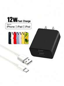 12W 热销春夏新款马卡龙双 USB 快速充电器，广泛兼容 17 Pro Max/17 Pro/17 Plus/17 系列，兼容三星和其他主流设备，是家庭、办公室和旅行使用的理想之选。 - 美規A型插(110-127V) - 查看 30