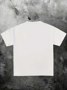 Women's Casual Short-Sleeved T-Shirt With Vintage Print, Made Of Soft Pure Cotton Fabric, Ideal For Everyday Outfits. - 白色 - 查看 2