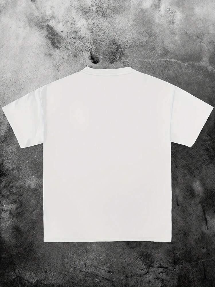 Women's Casual Short-Sleeved T-Shirt With Vintage Print, Made Of Soft Pure Cotton Fabric, Ideal For Everyday Outfits. - 白色 - 查看 2