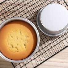 4-Inch, 5-Inch And 6-Inch Round Aluminum Cake Baking Molds, Suitable For Making Sponge Cakes And Mousse Cakes. Fixed Bottom, Non-Stick Surface, Easy Demold And Clean. Essential Baking Tools For Birthdays, Weddings And Various Holiday Gatherings. - Multicolor - View 9