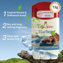 Old Spice Coastal Breeze Antiperspirant Deodorant, 1 Bottle, 73g, Smooth Application, Non-Sticky, Delicate Fragrance, Long-Lasting Odor Control, Suitable For Daily Commute And Beach Trips For Men And Women - Harbour Coast Breeze Scented Antiperspirant Deodorant 73g - View 6