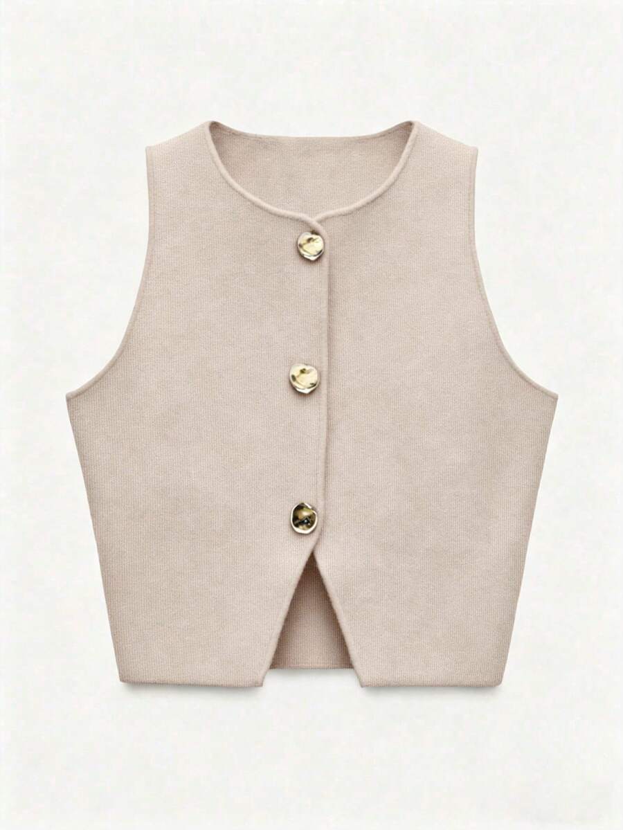 Freeform Women's Sleeveless Tank Top, Suggest Ordering One Size Up Summer - Apricot White - View 1