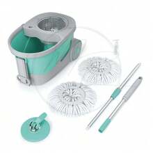 Rotating Cyclone Mop With Stainless Steel Basket And Wheels - Flash Clean - A - Xem 3