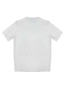 Suéter de manga corta de punto para hombre, uso casual y versátil para ir al trabajo, primavera/verano - Blanco - Ver 6