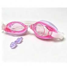 Comfortable High-Quality PC Lens With Double Sealing Ring Elastic Silicone Frame Waterproof Swimming Goggles For Men And Women - 粉色 - 查看 4