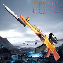 Plastic Toy Gun Shell - Ejecting Gold AK47 Shotgun EVA Foam Blasters Soft Bullet - Vàng - Xem 1