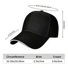 1pc Cave Knight Anime Manga Print Cap - Adjustable Lightweight Outdoor Baseball Hat Suitable For Casual & Themed Events (/Christmas/Valentine') - Streetwear Anime Hat For & Manga Fans - 黑色 - 查看 2