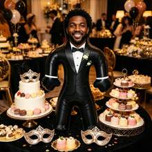 1pc Personalized Groom Inflatable Blow Mold Prop, Customized Inflatable Product Suitable For Bachelor Party And Bachelorette Party, Unique Wedding Gift Idea For Bride-To-Be - Multicolor - View 4