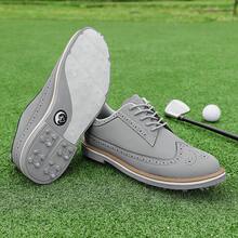 Men's Golf Shoes, Suitable For All Seasons, Snug Fit, Durable Construction, Rubber Anti-Slip Outsole, Comfortable Lining, Free Swing, Enjoy Sports, Multiple Colors, Popular Globally - Light Grey - View 4