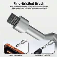 Móc khóa đa năng 3 trong 1, dụng cụ mở gói hàng, bàn chải vệ sinh, dụng cụ tháo SIM cho điện thoại và tai nghe. - 3 trong 1 - Xem 7