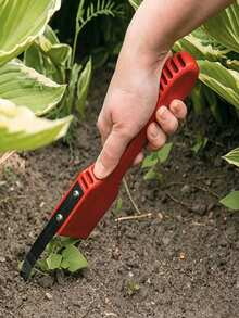 1/2pcs Ergonomic Weeding Tool, Stainless Steel Ring Portable Gardening Tool For Weeding And Loosening Soil, Hand-Held Weeder - B - View 5