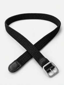 Thắt lưng chun 3cm, thắt lưng vải bố, thắt lưng khóa ghim kiểu dáng thường ngày dành cho cả nam và nữ. - Khóa vuông - Xem 2