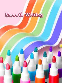 120 Colors Acrylic Marker Pens, Colored Markers, Suitable For Picture Book Painting, Card Making, Great Value Set For Beginners, Applicable For DIY Art Painting, Art Creation, Quick Drying, Graffiti, School Use (Packaging Pattern Random) - Sets - View 2