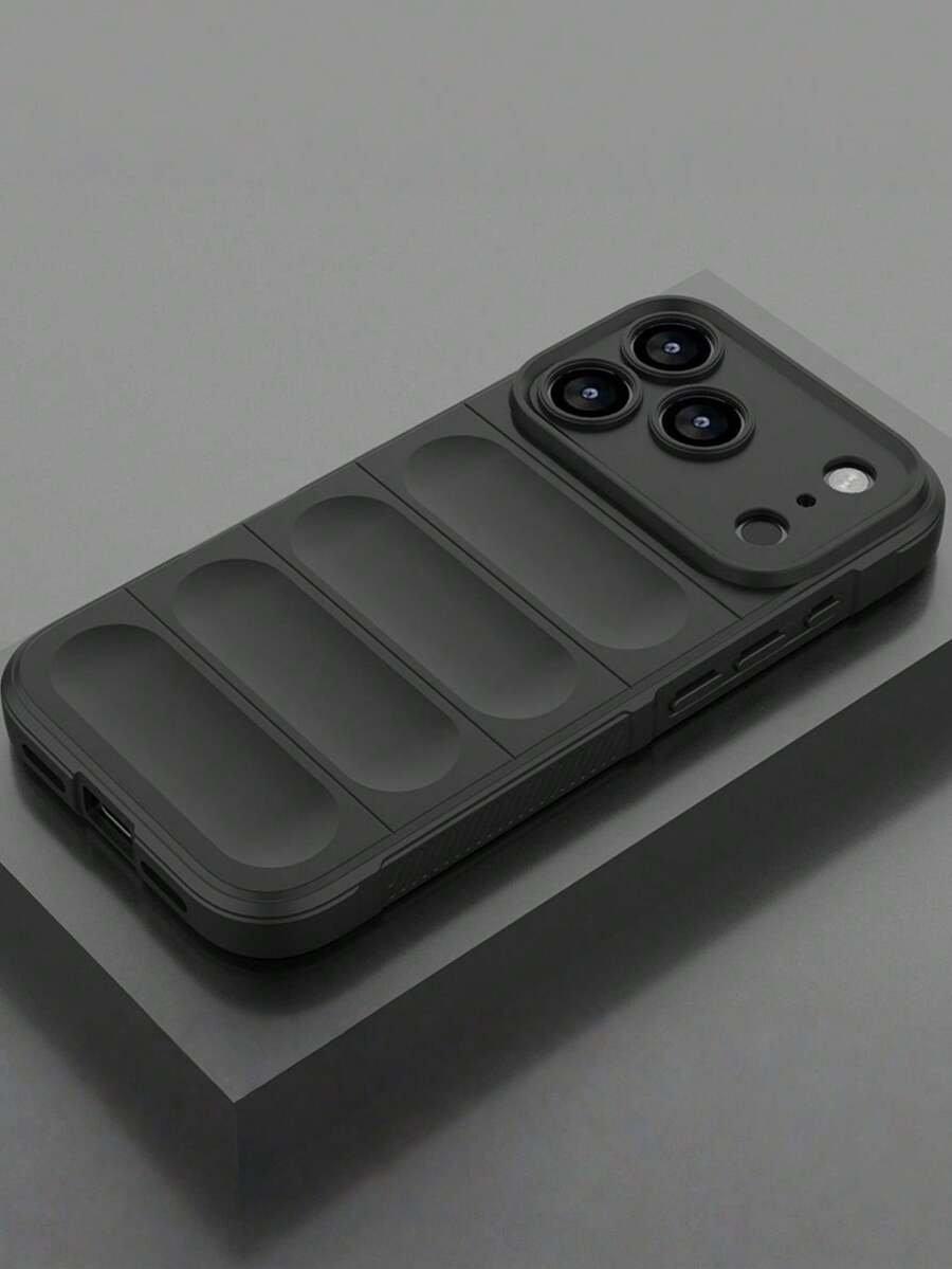 1 chiếc ốp lưng điện thoại cao cấp 3D bền chắc, cảm giác như da, tương thích với iPhone 17 Pro Max 16 15 14 13 12 11 Pro Max 14 15 16 Plus. Ốp bảo vệ bằng silicon cao cấp. - màu đen - Xem 1